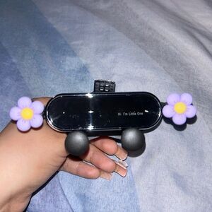 Car Air Vent Phone Holder with Purple Flowers
